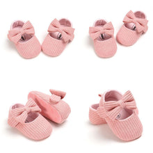 Load image into Gallery viewer, Baby Newborn Infant First Walker Leather Soft Sole Princess Bowknot Shoes Elegant Style Perfect Gift For Baby Girl
