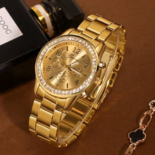 Load image into Gallery viewer, New Classic Luxury Rhinestone Watch Women Watches Fashion Ladies Women Clock Ladies watch For Women and Girls
