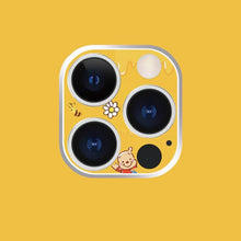 Load image into Gallery viewer, Cute Cartoon Camera Protector Case For iPhone 13 12 11 Pro Max Camera lens Cover Glass For iphone 12 13 mini Protection Sticker Aluminum Alloy Lens Protective Ring For Camera Protection
