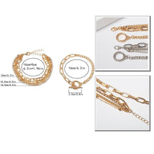 Load image into Gallery viewer, Bohemian Geometric Crystal Multi Layer Bracelets Bangles Charm Adjustable Lasso Bracelet Set For Women Luxury  Jewelry Gifts
