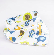 Load image into Gallery viewer, Baby Bibs Waterproof Triangle Cotton Cartoon Child Bibs Dribble Bibs Newborn Slabber Absorbent Cloth For Kids
