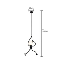 Load image into Gallery viewer, Industrial Metal Pendant Light, Creative Cartoon Ceiling Light Fixture, Indoor Hanging Lamp, Modern Minimalist Lamps for Bedrooms Loft Study Restaurant Entryway Foyer, E27 Great decoration for Bedroom and Kids Room
