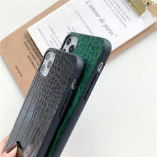 Load image into Gallery viewer, Retro Crocodile Leopard Snake Zebra Pattern Texture PU Leather Cases For iPhone 14 13 Phone Cover Unique Design Shockproof Soft Grip Leather Phone Case For iPhone
