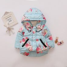 Load image into Gallery viewer, Luxury Modern Designer New Winter Baby Outerwear Hooded Printed Cotton Padded Jacket and Coats For Babies and Girls Kids
