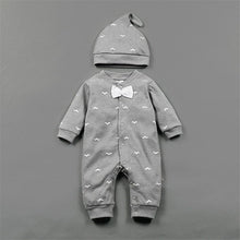 Load image into Gallery viewer, Romper Set Fashion Cartoon Bodysuit Hat and Pant  Clothing Set Cute Animal Newborn Baby Clothes Pajamas
