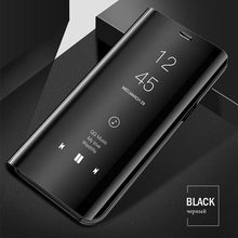 Load image into Gallery viewer, Smart Flip Phone Case For iPhone X XR XS 5 5S SE 7 8 6 6S Plus 11 12 13 Mini Pro Max 2020 Mirror Window Standing Holder Cover  Mirror Screen Smart Plating Case 360 Full Body Ultra Thin Intelligent Protective Case
