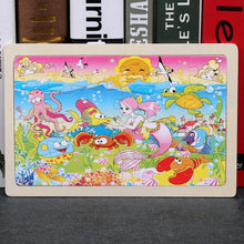 Load image into Gallery viewer, 24 Slice Wood Puzzles Children Adults Vehicle Puzzles Wooden Toys Learning Education Environmental Assemble Educational Games For Kids and Babies
