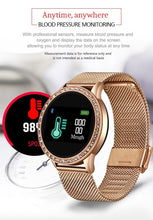 Load image into Gallery viewer, Luxury Ladies Smart Watch For Women With  Blood Pressure Heart Rate Monitor Fitness tracker And Sport Smart Band Alarm Clock Reminder Smartwatch
