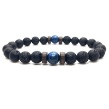 Load image into Gallery viewer, Lava Stone Men Wrist  Bracelet Natural Moonstone Bead Tibetan  Chakra Diffuser Bracelets For Men Jewelry Cool Gifts
