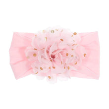 Load image into Gallery viewer, Cute 1PCS Baby Girls Lotus Flower Nylon Headband Knot Elastic Newborn Toddler Headwraps Kids Hair Accessories Gifts
