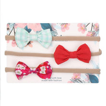 Load image into Gallery viewer, Cute Bow Baby Headband for Girl Nylon Head Bands Turban Newborn Headbands Hairbands for Kids Baby Hair Accessories For Baby
