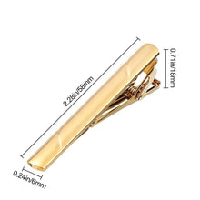 Load image into Gallery viewer, New Tie Clips Men's Metal Necktie Bar Simple Metal Tie Clips Bar Clips for Men Skinny Tie Bar Clasp Best Gift Business Wedding Daily Dress Suit Accessories Shirts Tie Clip CeremonyTie Clip Man Accessories
