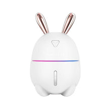 Load image into Gallery viewer, 300ML Mini Air Humidifier Cute Rabbit USB Aroma Essential Oil Diffuser Colorful Night Light Car Office  Mist Maker

