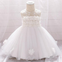 Load image into Gallery viewer, Luxury Elegant Handamde Girls Baby Dresses Lace Tulle Baptism Dresses for  Party and  Wedding Baby Clothing Dress
