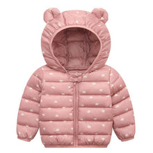 Load image into Gallery viewer, Designer Luxury Elegant New Winter Baby Outerwear Hooded Printed Cotton Padded Jacket and Coats For Babies and Girls Kids
