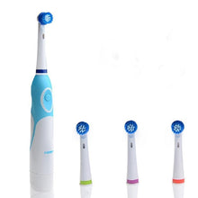 Load image into Gallery viewer, Modern  Rotation Proffesional Electric Toothbrush with 4 &amp; 8 Replacement Heads Deep Clean Battery Operated Tooth Brush Teeth Whitening Teethbrush For Adults

