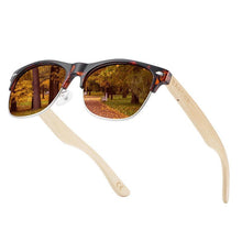 Load image into Gallery viewer, Brand Bamboo Handmade Luxury Polarized Modern and Retro Wood Sunglasses for  Men  and Women With  UV400 Protection
