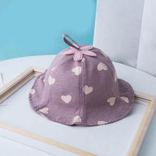 Load image into Gallery viewer, Lovely Baby Hat Soft Cotton Bucket Hat For Baby Boys and Girls Cartoon Bear Star Prints Cap Kids Fishing Hat

