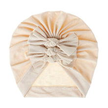Load image into Gallery viewer, Modern Handamde Toddler Baby Boys&amp; Girls Turban Head Wrap Beanie Cotton Hat Solid Cap Headband For Kids
