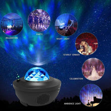 Load image into Gallery viewer, STEVVEX LED Cloud with Bluetooth Music Speaker for Baby Kids Bedroom/Game Rooms/Home Theater/Night Light Ambiance Night Light Romantic Projector Light Shot Lamp And Birthday Gift
