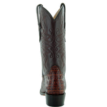 Load image into Gallery viewer, Soto Boots Men's Gator Tail Print Cowboy Boots Cognac (H7006)
