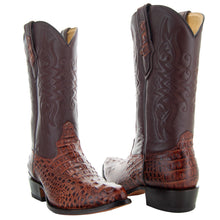 Load image into Gallery viewer, Soto Boots Men's Gator Tail Print Cowboy Boots Cognac (H7006)
