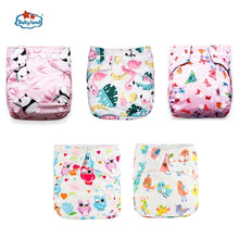 Load image into Gallery viewer, Modern Luxury Printed Baby Nappy 5pcs/Lot Washable Diapers Good Quality Pocket Diaper For Kids
