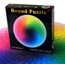 Load image into Gallery viewer, 1000PCS/SETColorful Rainbow Round Geometrical Photo Planet  Puzzle Adult Kids Educational Toy Puzzle
