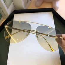 Load image into Gallery viewer, Metal Rimless Sunglasses for Men and Woman  Mirror Fashion  Trendy Pilot  Sun Glasses UV Protector Gradient Eyewear
