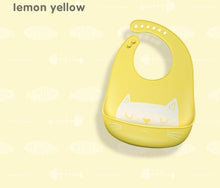 Load image into Gallery viewer, Silicone Baby Eating Bib Children Adjustable Large Boy Girl Saliva Pocket Super Soft Waterproof Bibs For Kids
