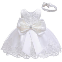 Load image into Gallery viewer, Luxury Modern Baby Girl Christmas Dress Newborn Baby Girls Bow Dresses For Baby 1st Year Birthday Party

