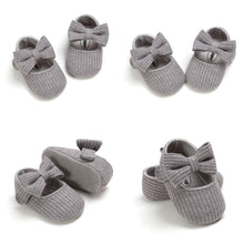 Load image into Gallery viewer, Baby Newborn Infant First Walker Leather Soft Sole Princess Bowknot Shoes Elegant Style Perfect Gift For Baby Girl
