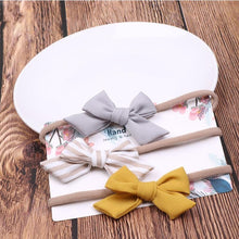Load image into Gallery viewer, Cute Bow Baby Headband for Girl Nylon Head Bands Turban Newborn Headbands Hairbands for Kids Baby Hair Accessories For Baby

