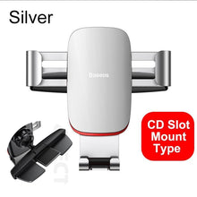 Load image into Gallery viewer, 360 Degree Rotation Car Phone Holder For Car Air Vent / CD Slot Mount Phone Holder Stand Metal Gravity Mobile Phone Holder
