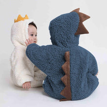 Load image into Gallery viewer, Luxury Modern Newborn Baby Boy/Girl Clothes Long Sleeve Hoddies Bear Zipper Baby Romper Clothes Autumn Winter Season For Kids and Baby
