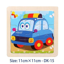 Load image into Gallery viewer, 38 Style Cartoon Wooden Puzzle Children Animal/ Vehicle Toy For  2-6 Year Baby Early Educational Toys for Kids

