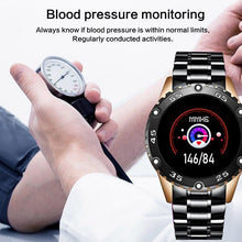 Load image into Gallery viewer, New Smart Watch For Men  With IP67 Waterproof Protecion and Heart Rate Fitness Tracker Pedometer For Android and IOS sistems Steel Band Sports Men Smart Watch
