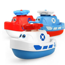 Load image into Gallery viewer, Modernt Trend Cartoon Baby Bath Toy Electric Rotating Spraying Water ship Toy For Infant Water Jet Boat Bathroom Toy For Kids
