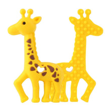 Load image into Gallery viewer, 2pcs Cartoon Baby Teether Animal Silicone Teether Raccoon Elephant Koala Giraffe  Baby Teething Toys Accessories Perfect Toy For Kids
