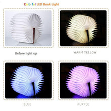 Load image into Gallery viewer, STEVVEX USB LED Book Lights Home Bedside Reading Lighting Rechargeable Magnetic Colorful Foldable Wooden Desk Lamp Best For Birthday or Valentine Gift
