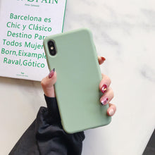 Load image into Gallery viewer, Ultra Thin Slim Fit Soft Grip Anti-Scratch Protective Cover Thicker Candy Phone Case for iPhone Soft Silicon Back Phone Cover for iPhone 12 13 Pro Max iphone Case
