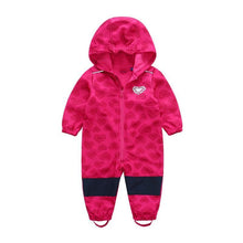 Load image into Gallery viewer, Ski suit For Children Soft Shell Outdoor Jacket Waterproof  Fleece Lining Jumpsuit For Boys and Girls In Modern Colorful Design
