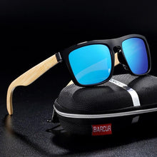 Load image into Gallery viewer, Polarized Bamboo Elegant Wood Sunglasses for Men and Women in Famous Retro Classic Style  Design With UV400 Protection
