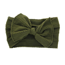 Load image into Gallery viewer, Big Bow Soft Nylon Headbands Flower Print Nylon Turban Hairband Oversize Bunny Bow For Baby Kids
