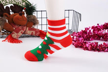 Load image into Gallery viewer, 5Pairs Baby Christmas Socks for Lovely Boy/Girls, Cotton Red Gift Socks In elegant New Year Christmas Style For Baby Kids Set
