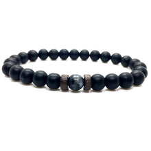 Load image into Gallery viewer, Lava Stone Men Wrist  Bracelet Natural Moonstone Bead Tibetan  Chakra Diffuser Bracelets For Men Jewelry Cool Gifts

