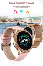 Load image into Gallery viewer, Luxury Ladies Smart Watch For Women With  Blood Pressure Heart Rate Monitor Fitness tracker And Sport Smart Band Alarm Clock Reminder Smartwatch
