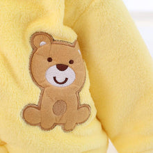 Load image into Gallery viewer, Modern Winter Baby  Bear Animal Costume Hooded Romper Warm Flannel Plush Jumpsuit For Girls and Boys
