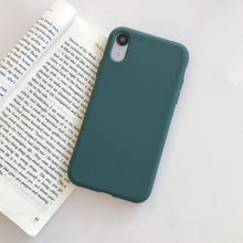 Load image into Gallery viewer, Ultra Thin Slim Fit Soft Grip Anti-Scratch Protective Cover Thicker Candy Phone Case for iPhone Soft Silicon Back Phone Cover for iPhone 12 13 Pro Max iphone Case
