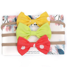Load image into Gallery viewer, Cute Bow Baby Headband for Girl Nylon Head Bands Turban Newborn Headbands Hairbands for Kids Baby Hair Accessories For Baby
